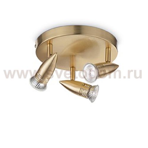 Ideal Lux ALFA PL3 OTTONE SATINATO Потолочный светильник