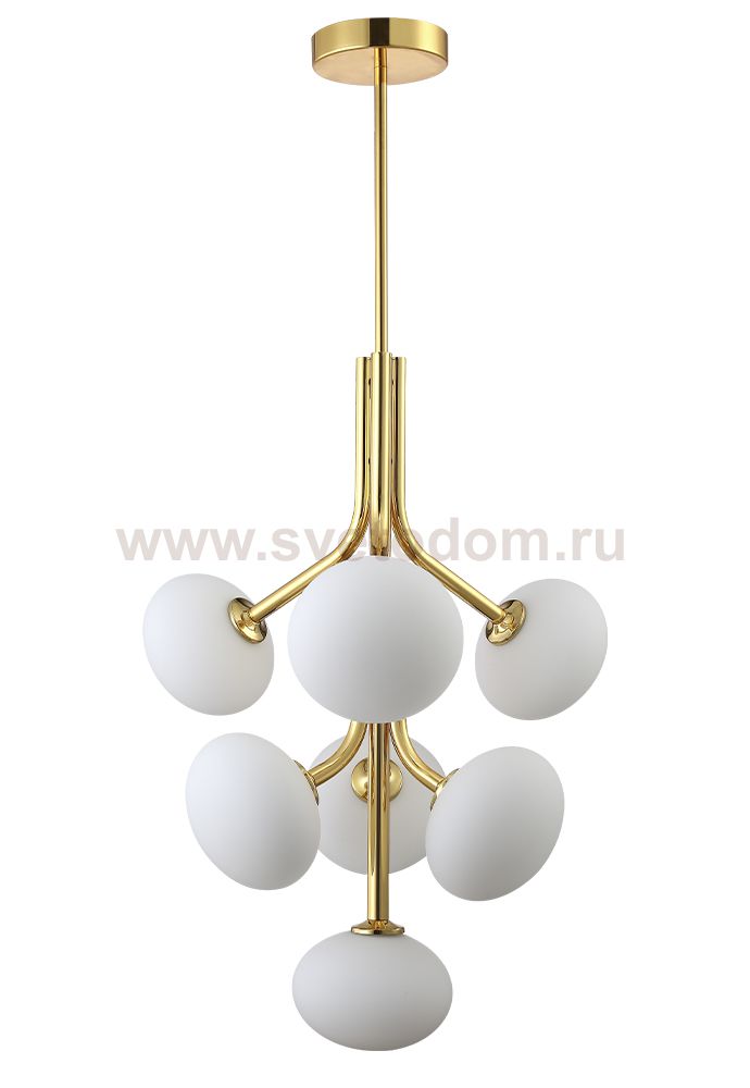Люстра Crystal Lux ALICIA SP7 GOLD/WHITE (0080/307)