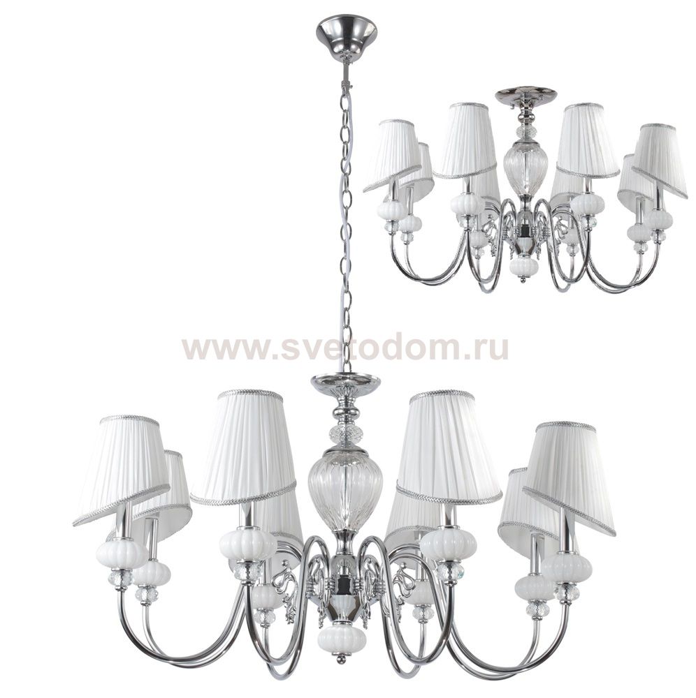 Люстра Crystal Lux ALMA WHITE SP-PL8 (1060/308)
