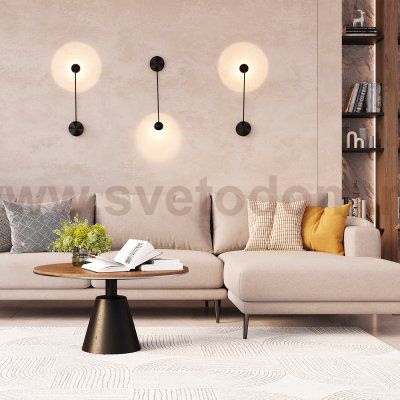 Светильник настенный бра Crystallux ALTO AP5W LED BLACK ALTO