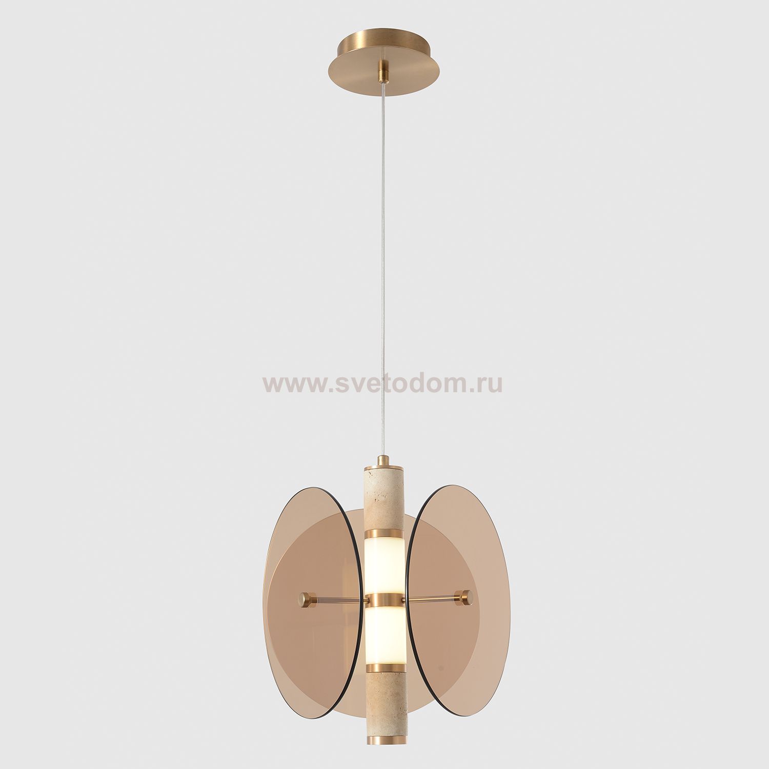 Светильник подвесной Crystallux AMARILLO SP12W LED BRASS AMARILLO