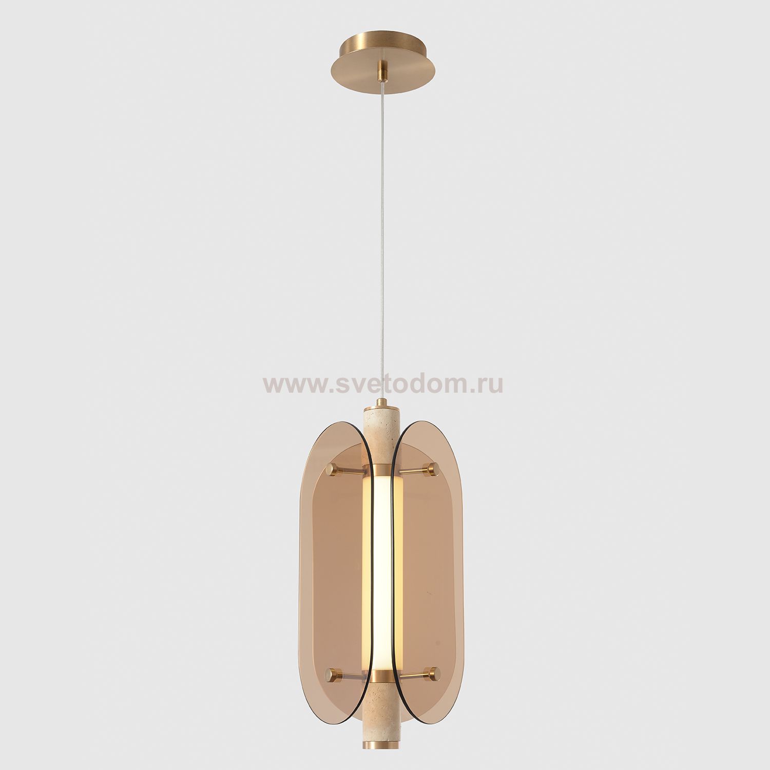 Светильник подвесной Crystallux AMARILLO SP18W LED BRASS AMARILLO