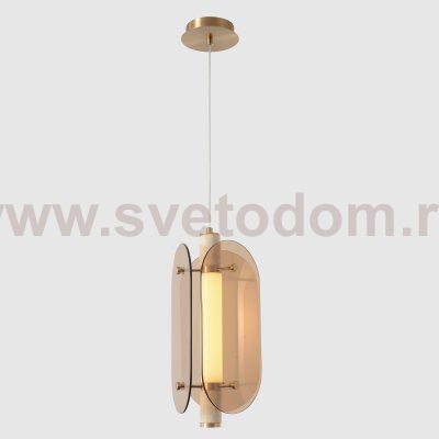 Светильник подвесной Crystallux AMARILLO SP18W LED BRASS AMARILLO