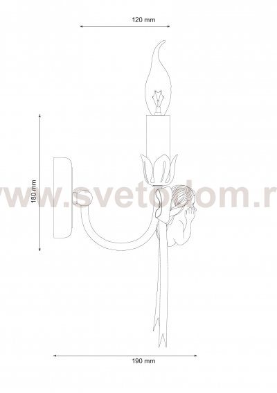 Светильник Lucia Tucci ANGELO W147.1 Ivory