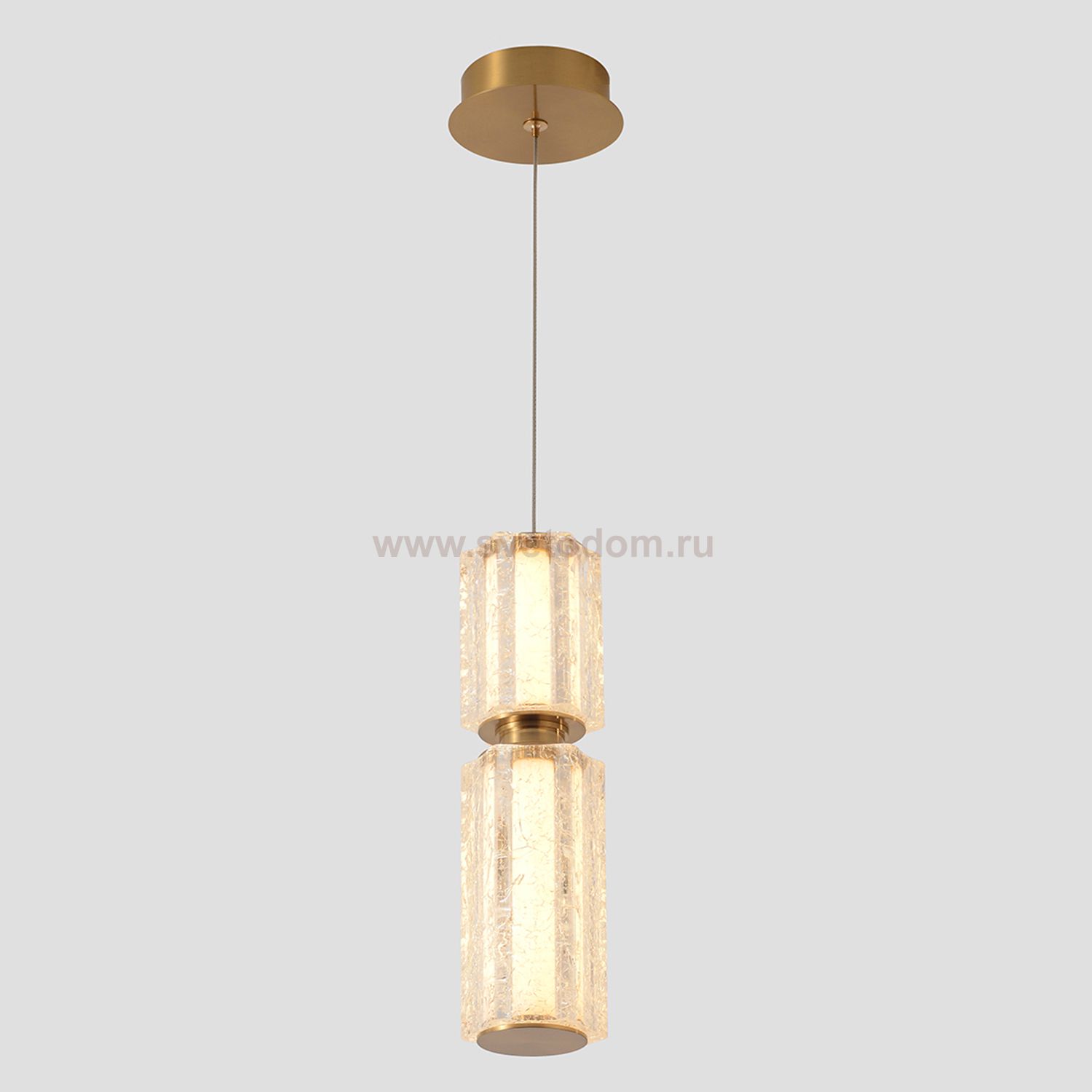 Светильник подвесной Crystal Lux ANTIQUE SP23W LED BRASS