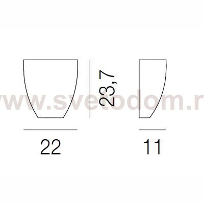 Настенный светильник AP DAFNE TO Vistosi