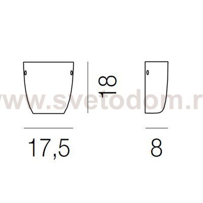 Настенный светильник Vistosi AP DANDY TO