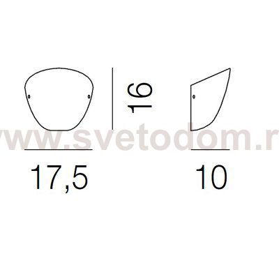 Настенный светильник Vistosi AP OSCAR BC