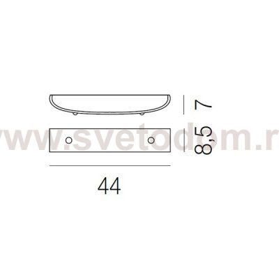 Настенный светильник Vistosi AP RIGHETTA 85 BC BC