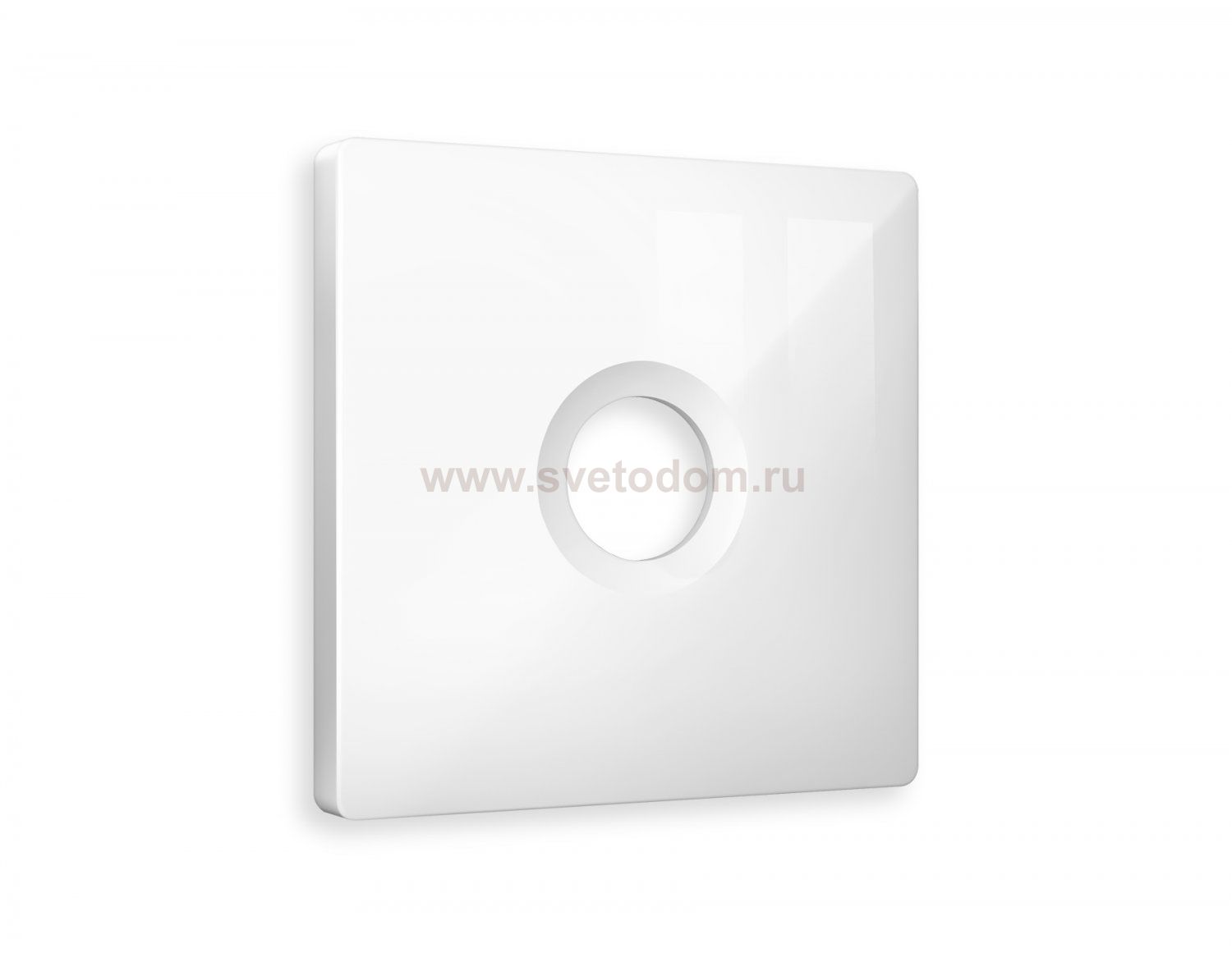 Лицевая панель ALFA (Белый глянец) для TV розетки QUANT AP1130 Ambrella Volt