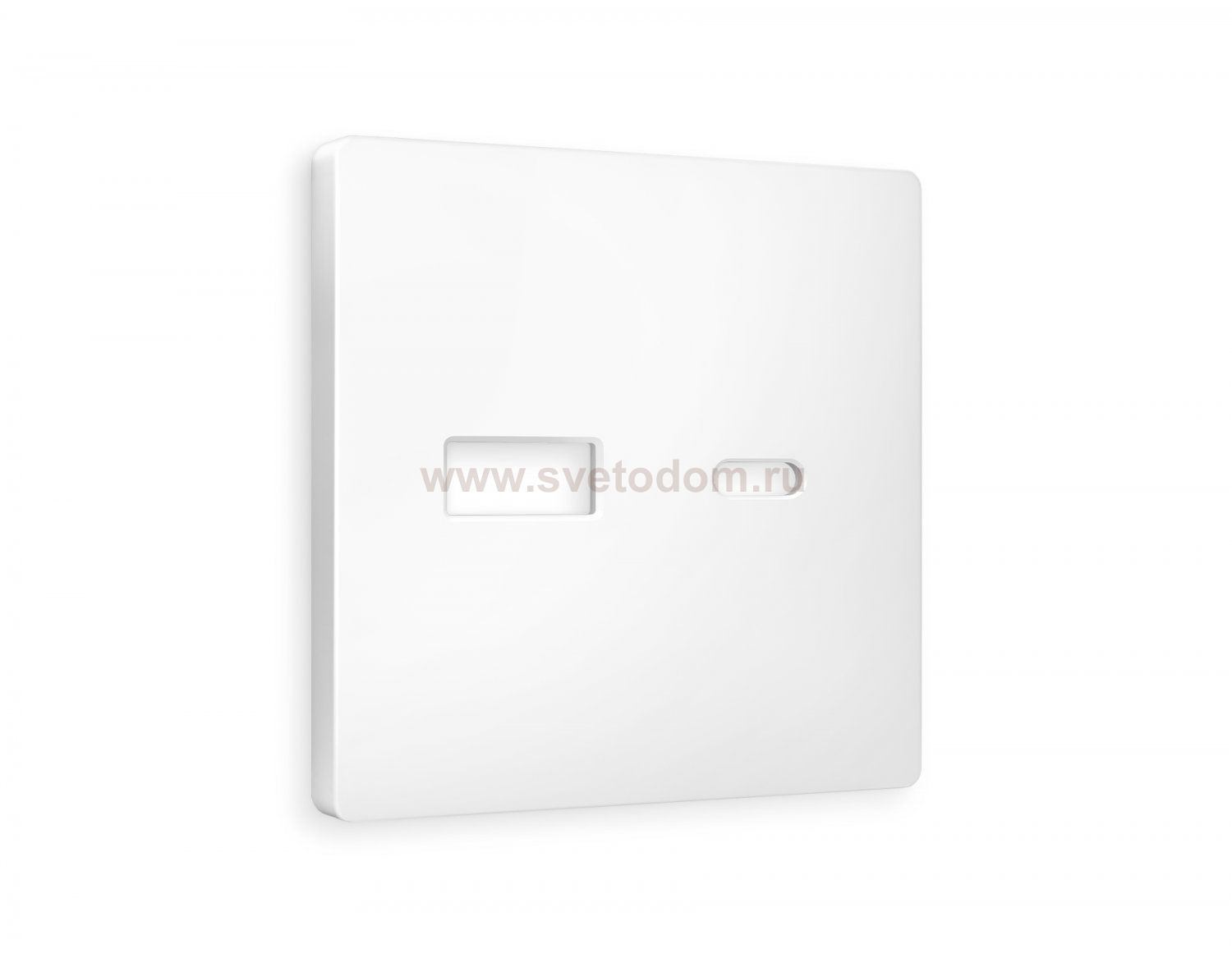 Лицевая панель ALFA (Белый матовый) для розетки 2USB A+C QUANT AP1310 Ambrella Volt