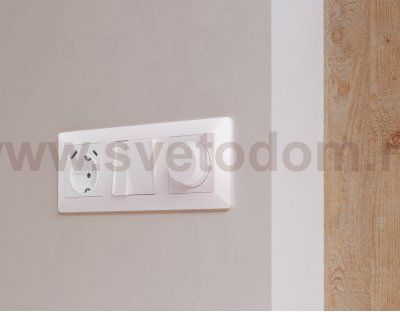 Лицевая панель ALFA (Жемчуг) для 3-клавишных выключателей QUANT AP2050 Ambrella Volt