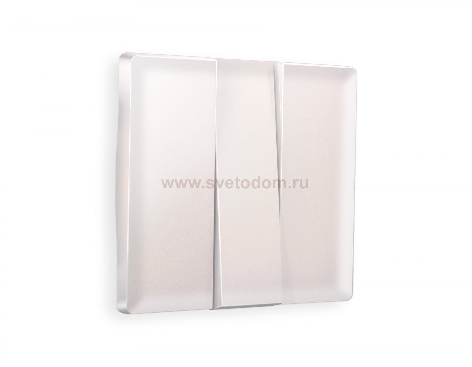 Лицевая панель ALFA (Жемчуг) для 3-клавишных выключателей QUANT AP2050 Ambrella Volt