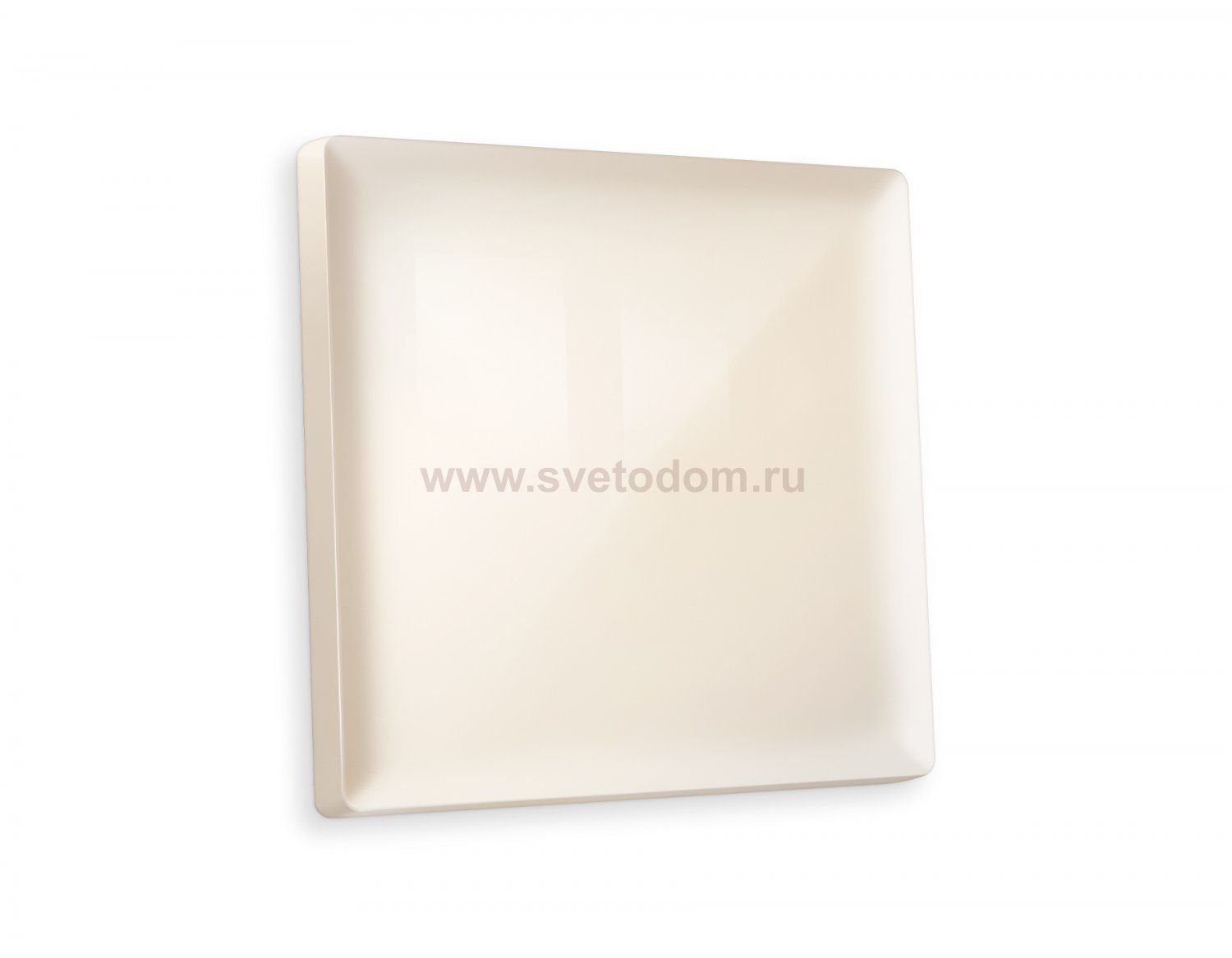 Лицевая панель ALFA (Бежевый глянец) для 1-клавишных выключателей QUANT AP3010 Ambrella Volt