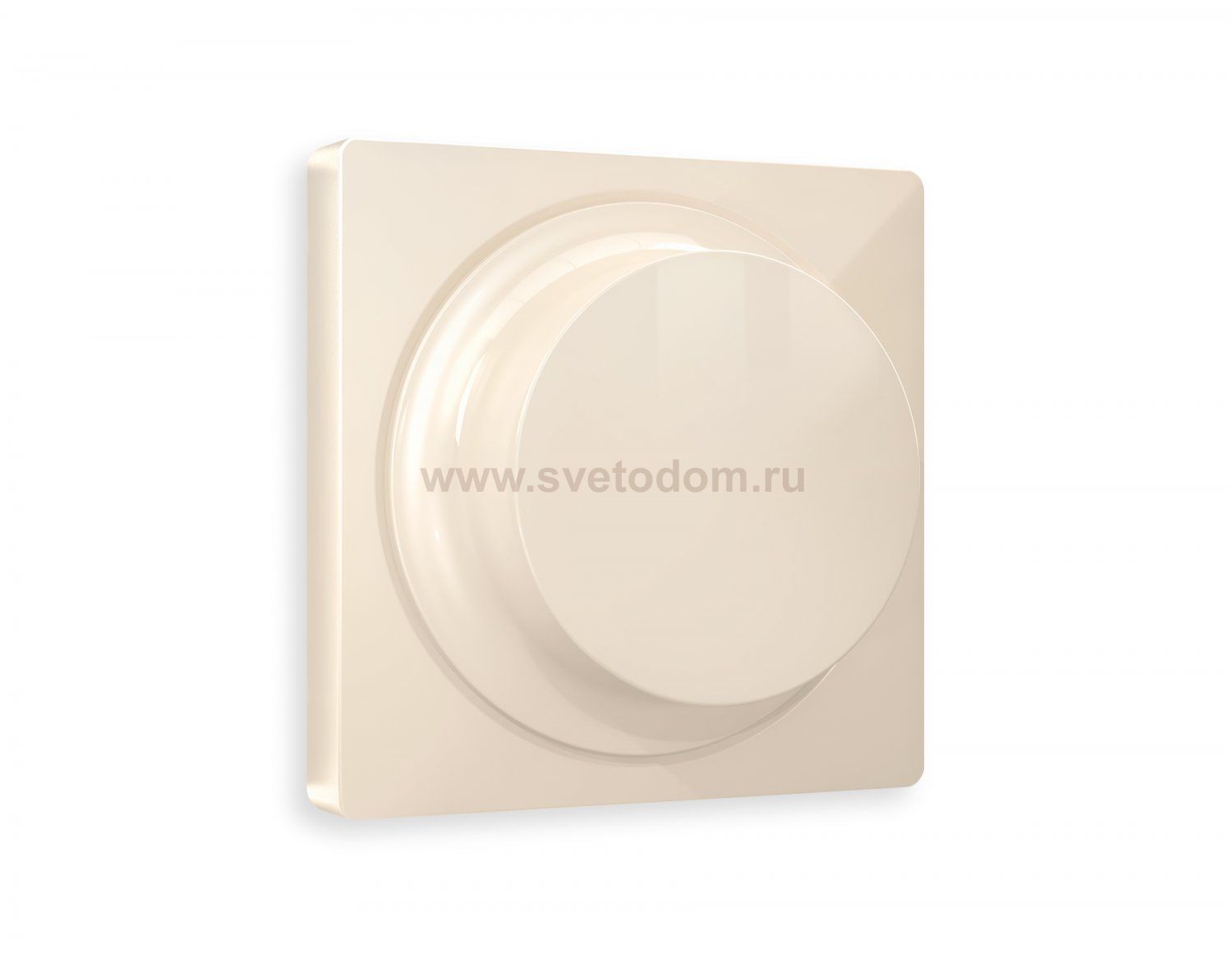 Лицевая панель ALFA (Бежевый глянец) для светорегулятора универсального QUANT AP3055 Ambrella Volt