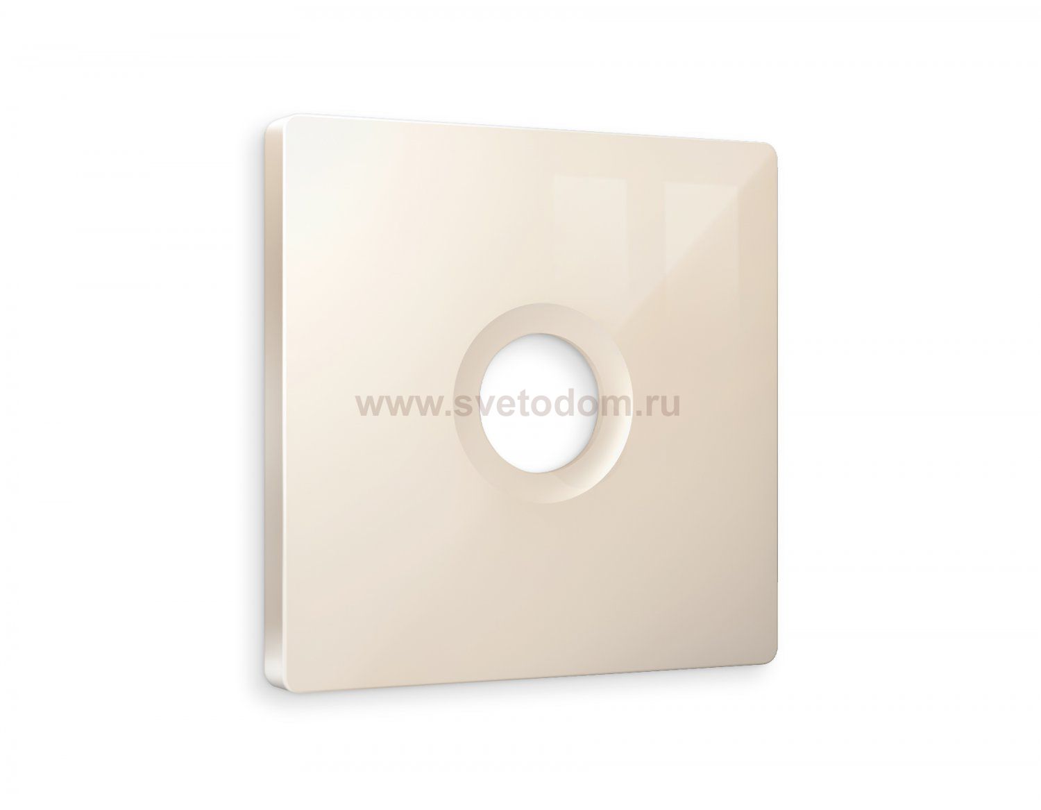 Лицевая панель ALFA (Бежевый глянец) для TV розетки QUANT AP3130 Ambrella Volt