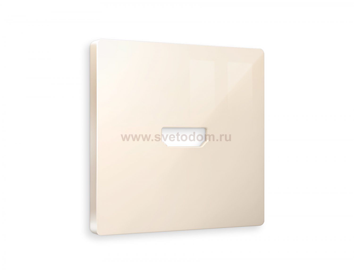 Лицевая панель ALFA (Бежевый глянец) для HDMI розетки QUANT AP3140 Ambrella Volt