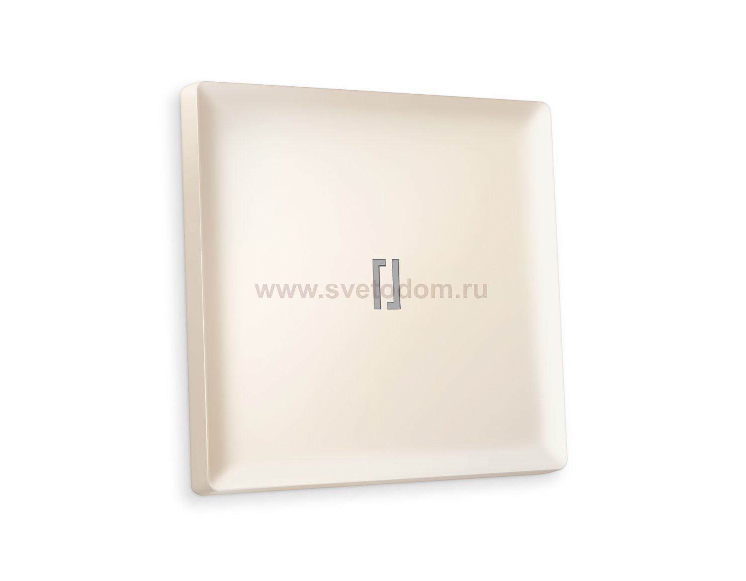 Лицевая панель ALFA (Бежевый матовый) для 1-кл  выключателей с подсветкой QUANT AP3220 Ambrella Volt
