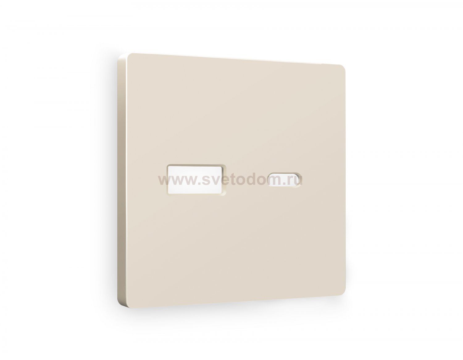 Лицевая панель ALFA (Бежевый матовый) для розетки 2USB A+C QUANT AP3310 Ambrella Volt