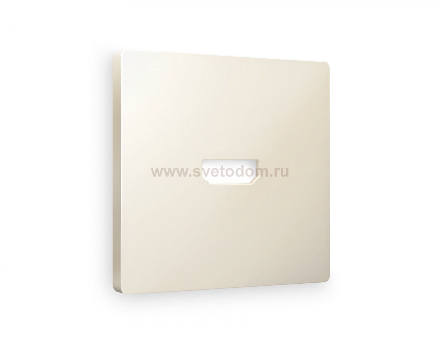 Лицевая панель ALFA (Бежевый матовый) для HDMI розетки QUANT AP3340 Ambrella Volt