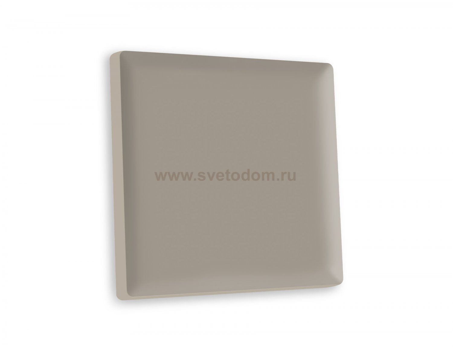 Лицевая панель ALFA (Серо-бежевый матовый) для 1-клавишных выключателей QUANT AP3610 Ambrella Volt