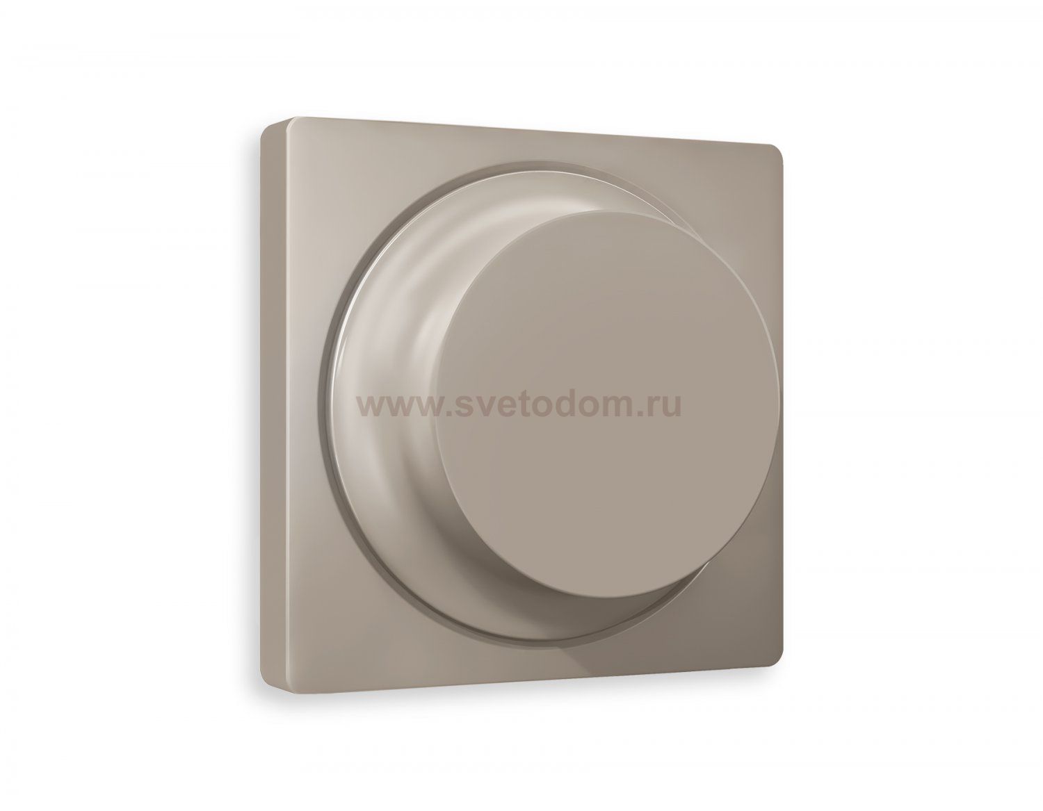 Лицевая панель ALFA (Серо-бежевый матовый) для светорегулятора универсального QUANT AP3655 Ambrella Volt