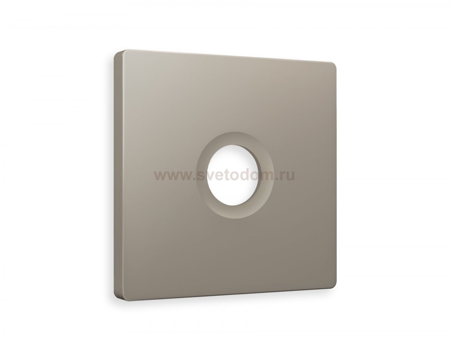 Лицевая панель ALFA (Серо-бежевый матовый) для TV розетки QUANT AP3730 Ambrella Volt