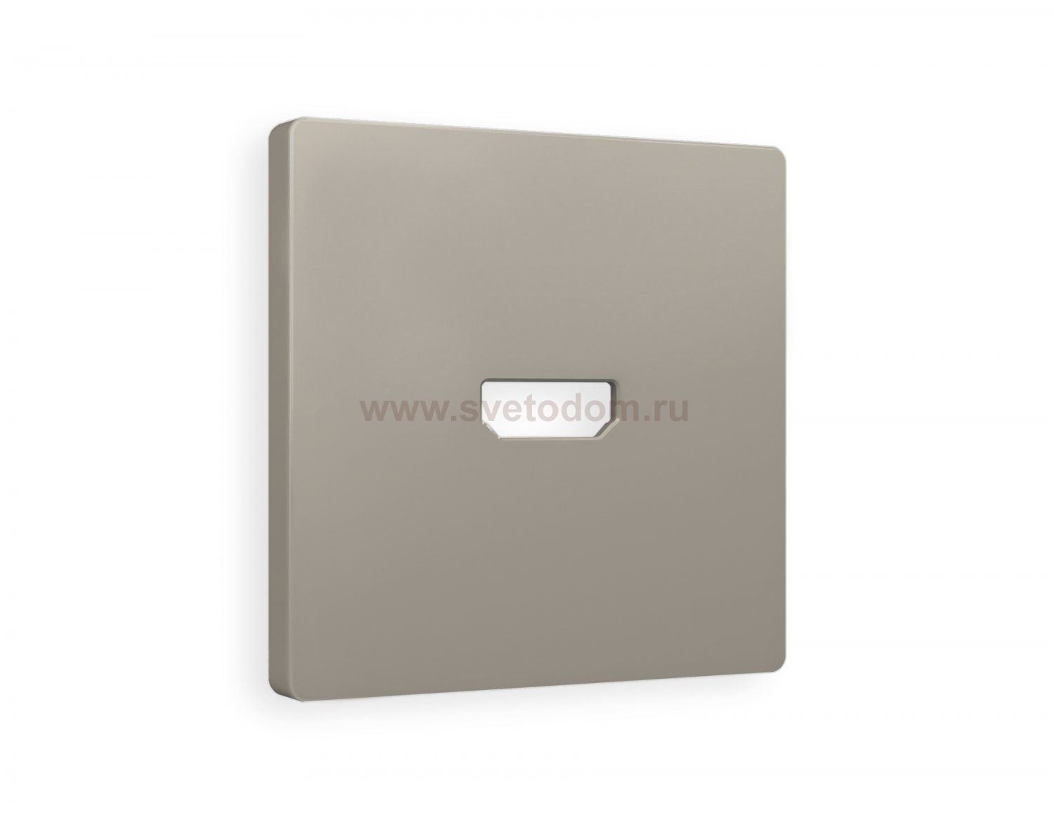 Лицевая панель ALFA (Серо-бежевый матовый) для HDMI розетки QUANT AP3740 Ambrella Volt