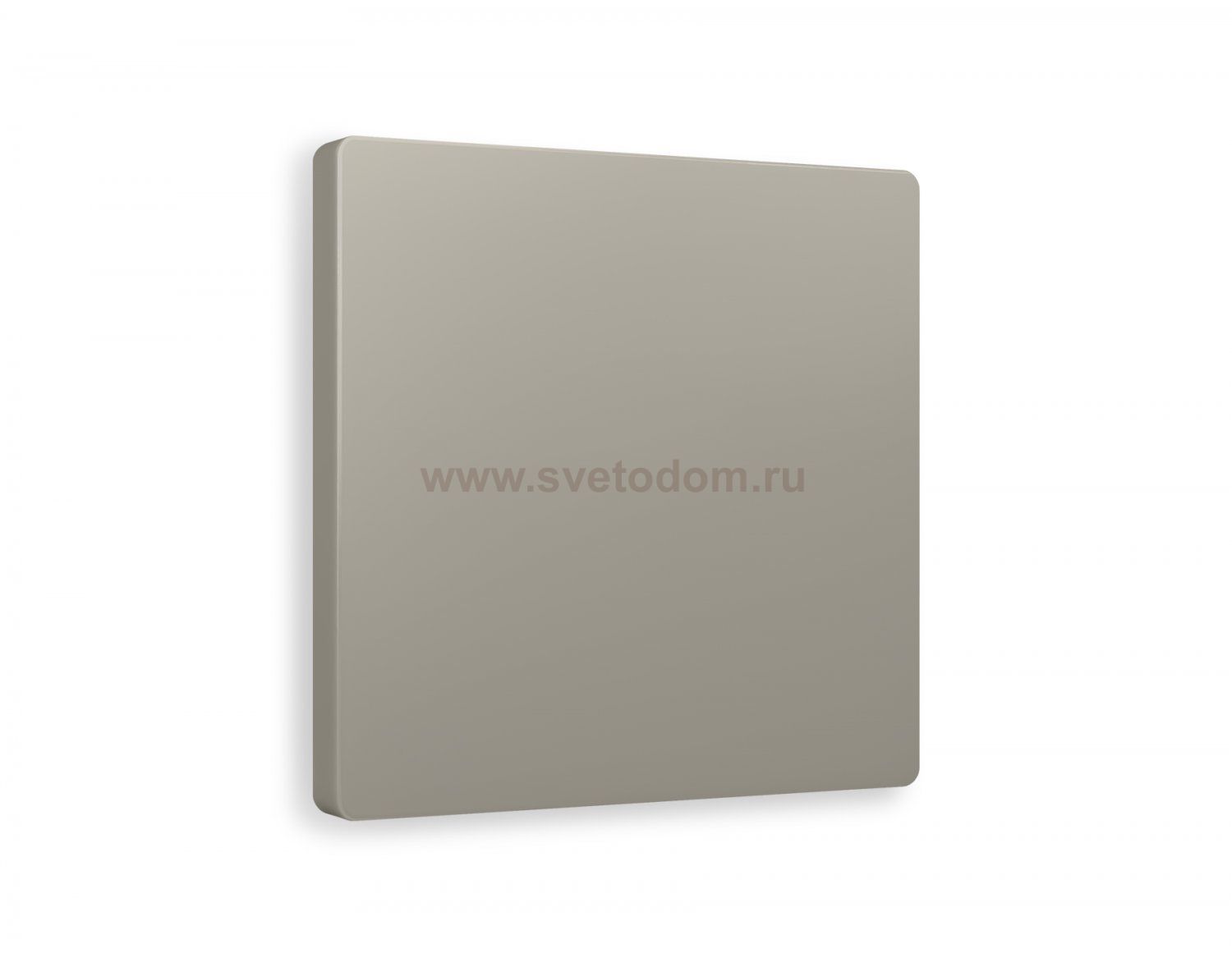 Лицевая панель ALFA (Серо-бежевый матовый) заглушка для суппорта QUANT AP3760 Ambrella Volt