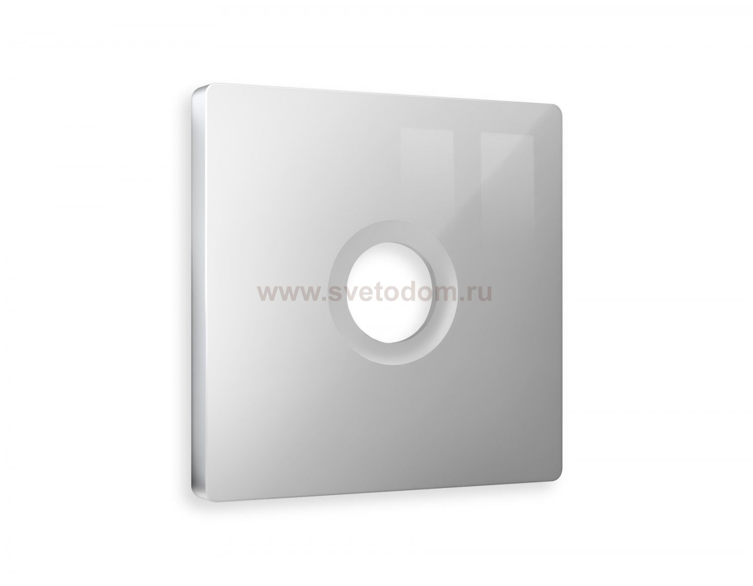 Лицевая панель ALFA (Серебро глянец) для TV розетки QUANT AP4130 Ambrella Volt