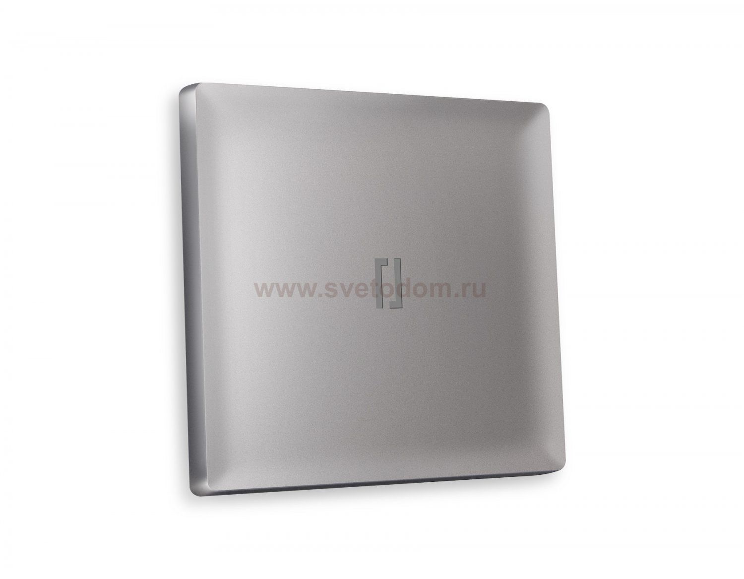 Лицевая панель ALFA (Сталь матовый) для 1-клавишных выключателей с подсветкой QUANT AP5020 Ambrella Volt