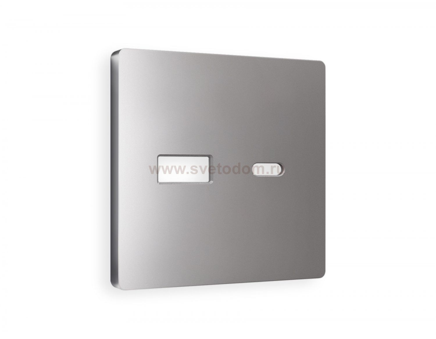 Лицевая панель ALFA (Сталь матовый) для розетки 2USB тип A+C QUANT AP5110 Ambrella Volt