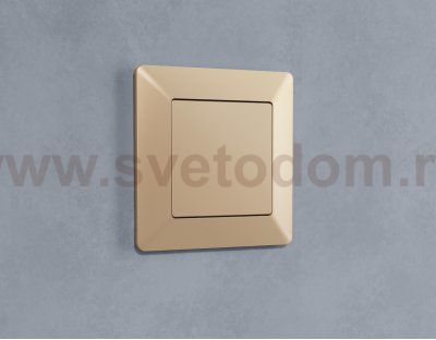 Лицевая панель ALFA (Шампань) заглушка для суппорта QUANT AP6160 Ambrella Volt