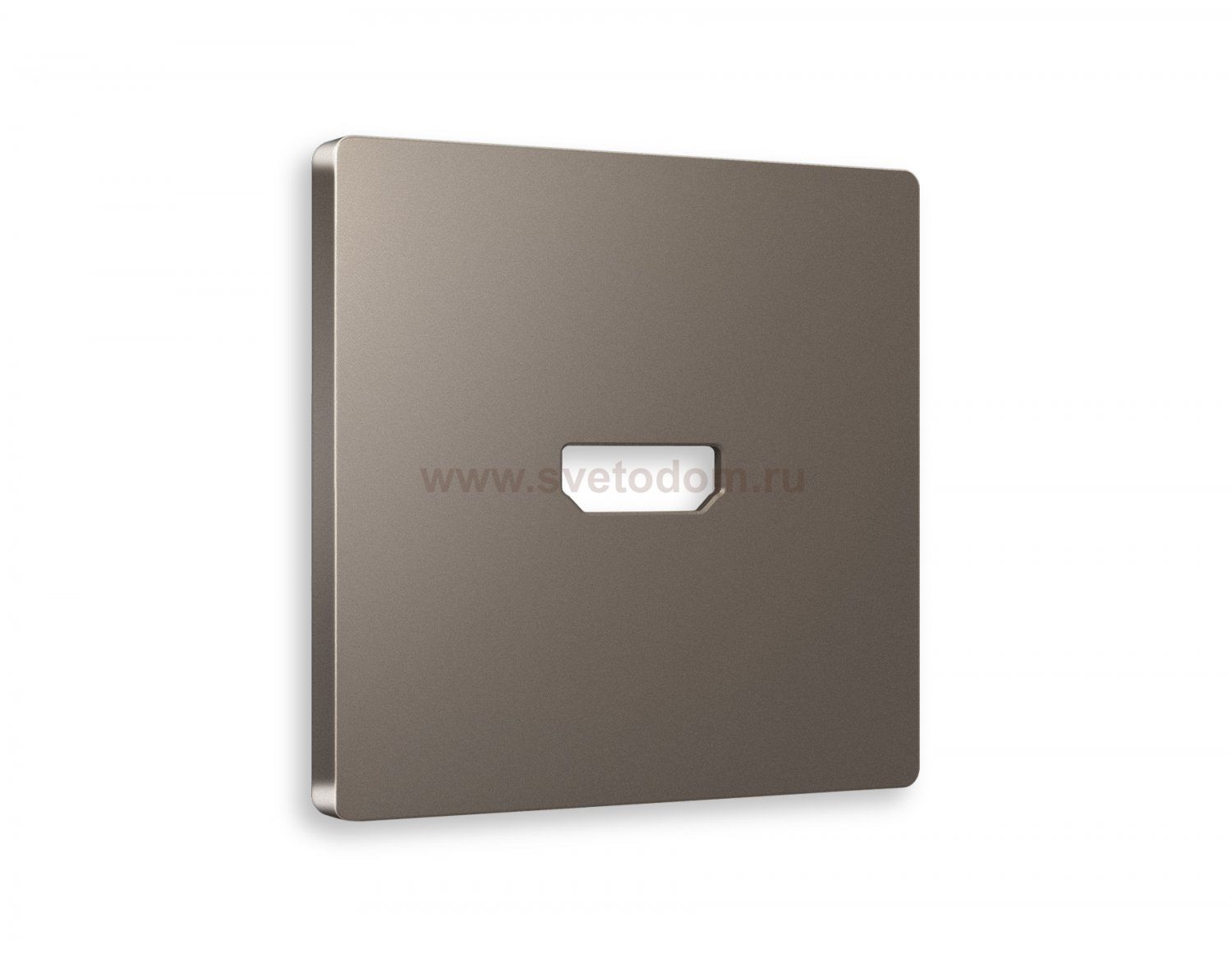 Лицевая панель ALFA (Темная бронза матовый) для HDMI розетки QUANT AP6440 Ambrella Volt