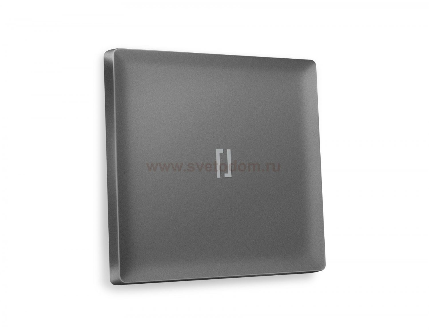 Лицевая панель ALFA (Антрацит серый) для 1-клавишных выключателей с подсветкой QUANT AP6520 Ambrella Volt