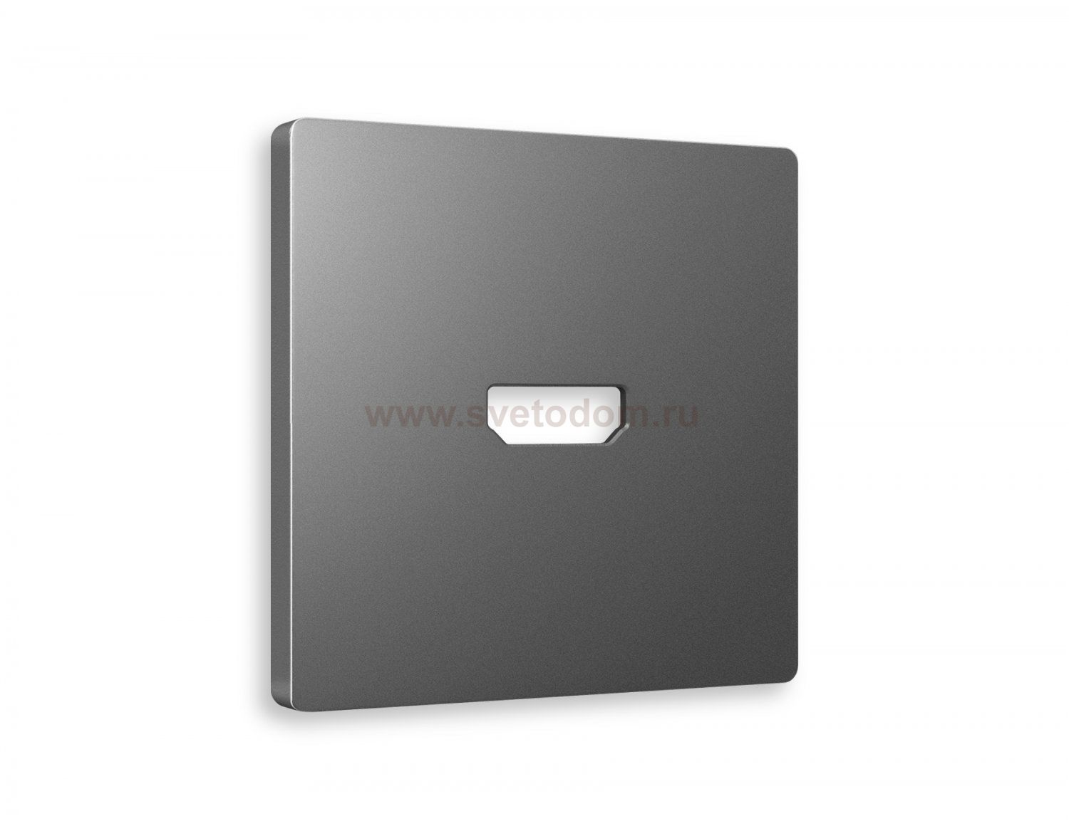 Лицевая панель ALFA (Антрацит серый) для HDMI розетки QUANT AP6640 Ambrella Volt