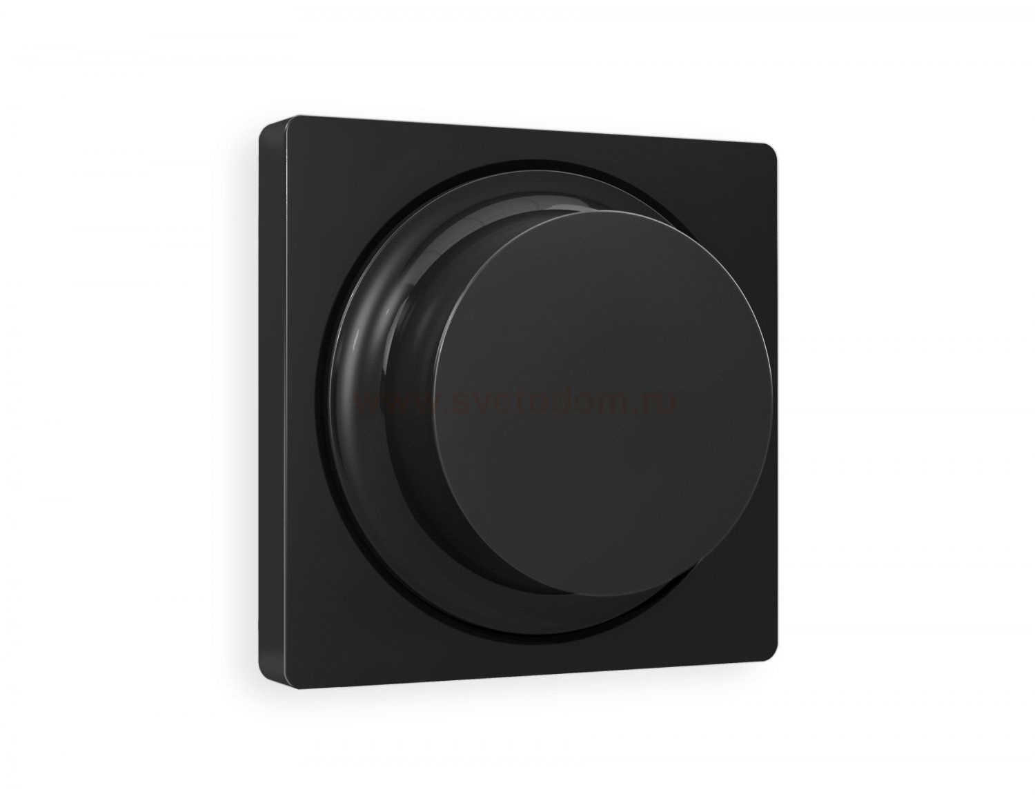 Лицевая панель ALFA (Черный матовый) для светорегулятора универсального QUANT AP8055 Ambrella Volt