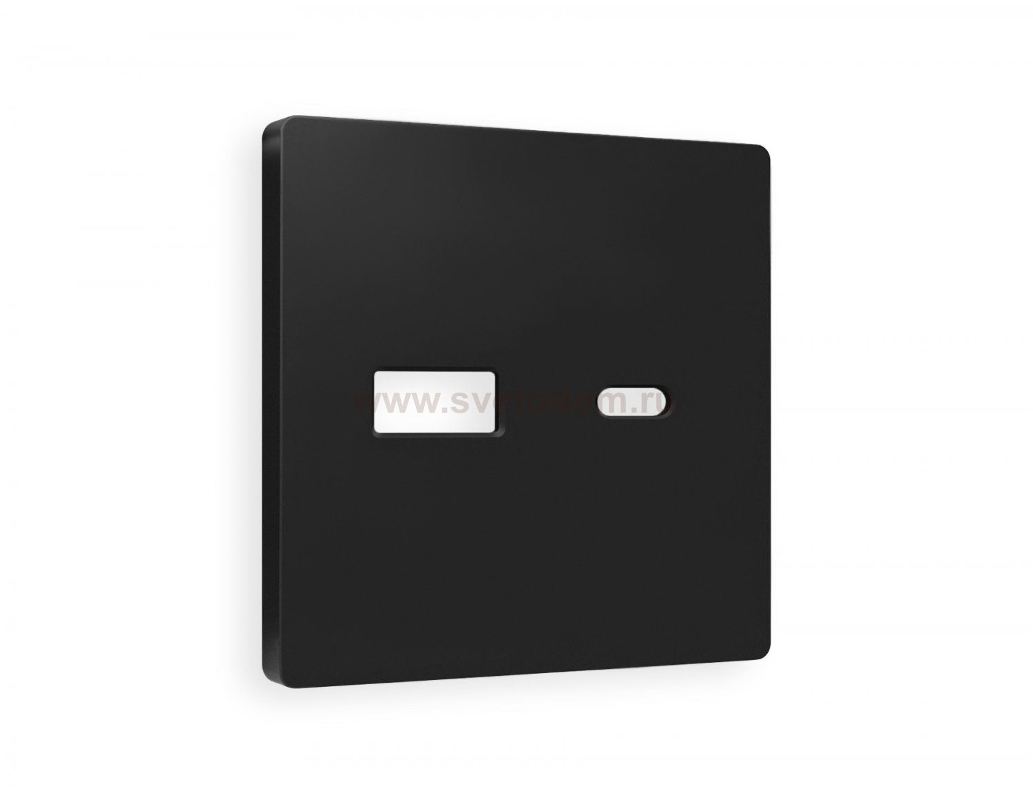 Лицевая панель ALFA (Черный матовый) для розетки 2USB тип A+C QUANT AP8110 Ambrella Volt