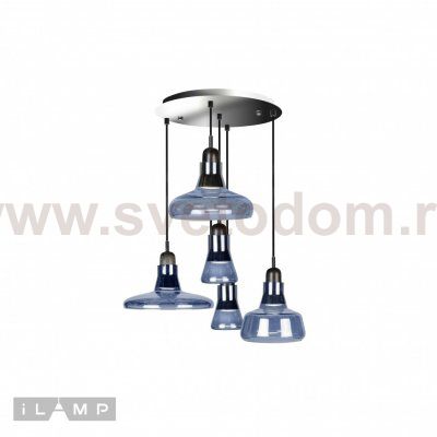 Подвесной светильник iLamp Puro AP9006-5 Голубой