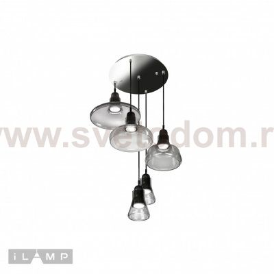 Подвесной светильник iLamp Puro AP9006-5 Серый дым