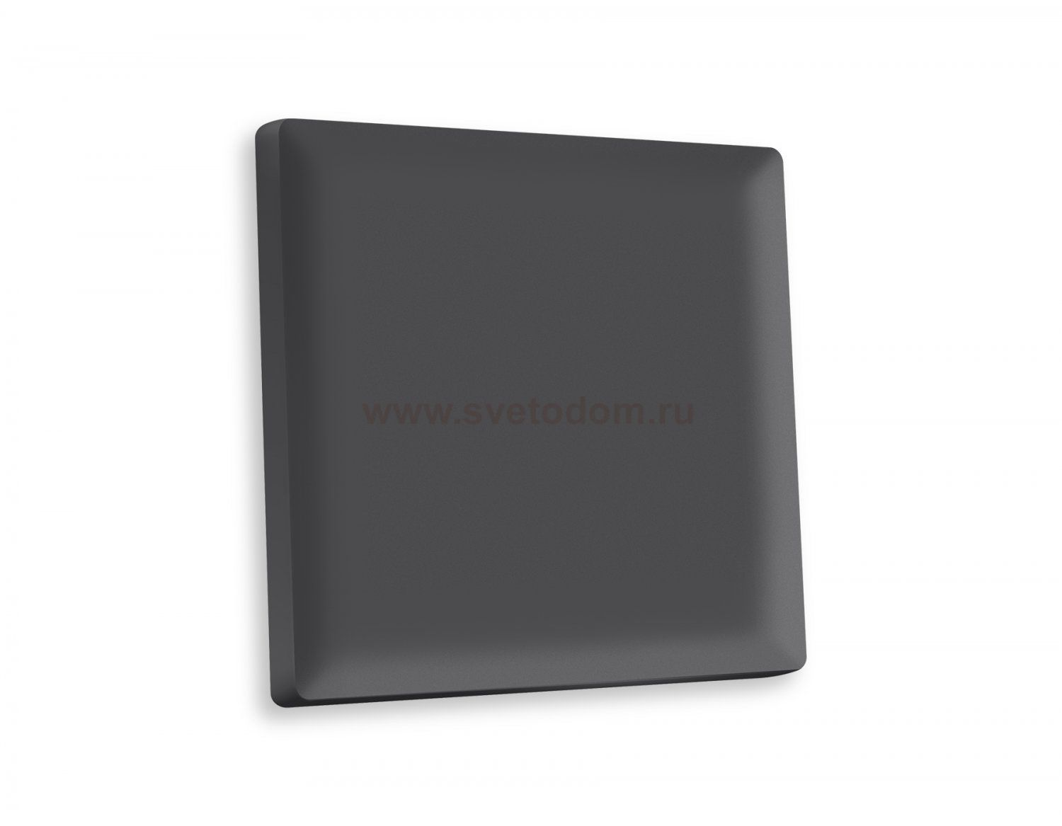 Лицевая панель ALFA (Графит Мягкое касание) для 1-клавишных выключателей QUANT AP9010 Ambrella Volt