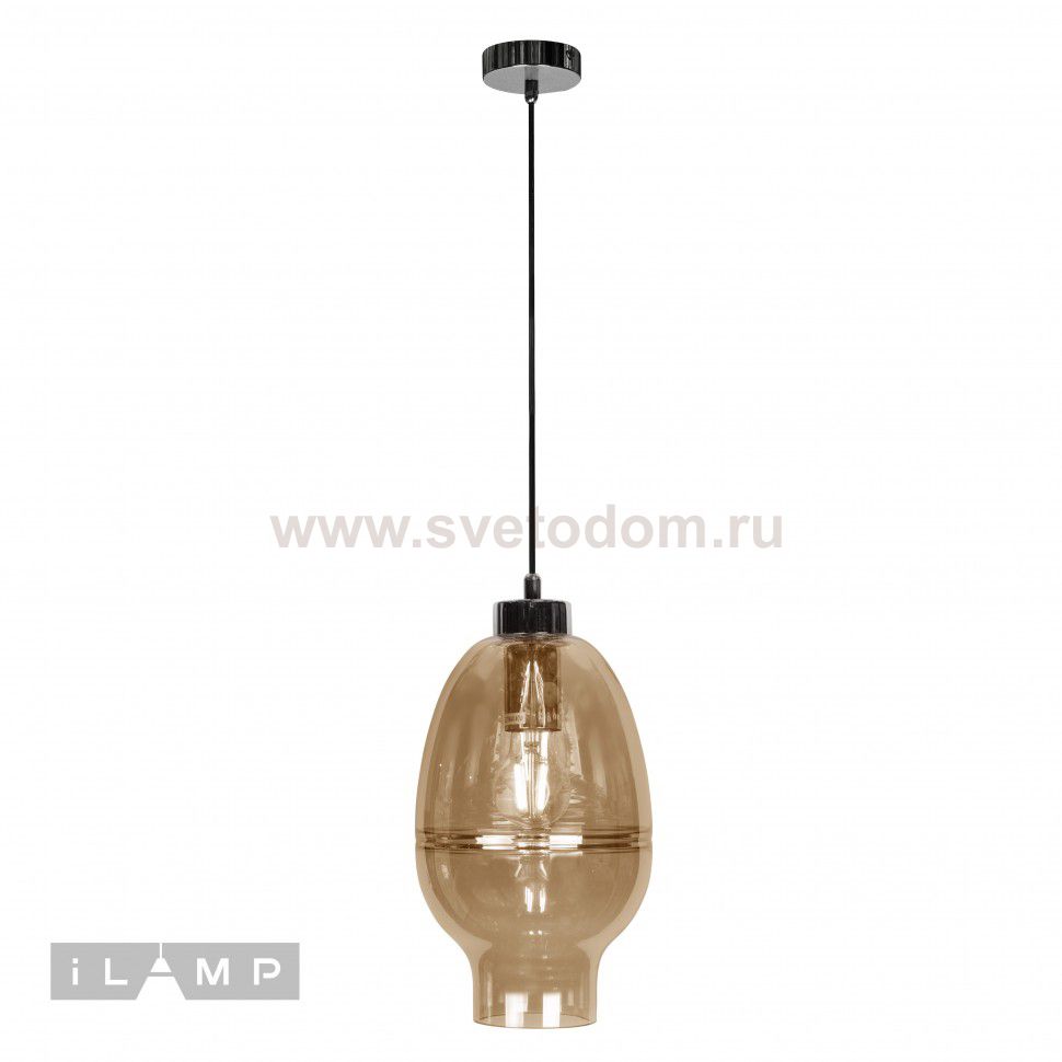 Подвесной светильник iLamp Relax AP9037-1 Коньяк