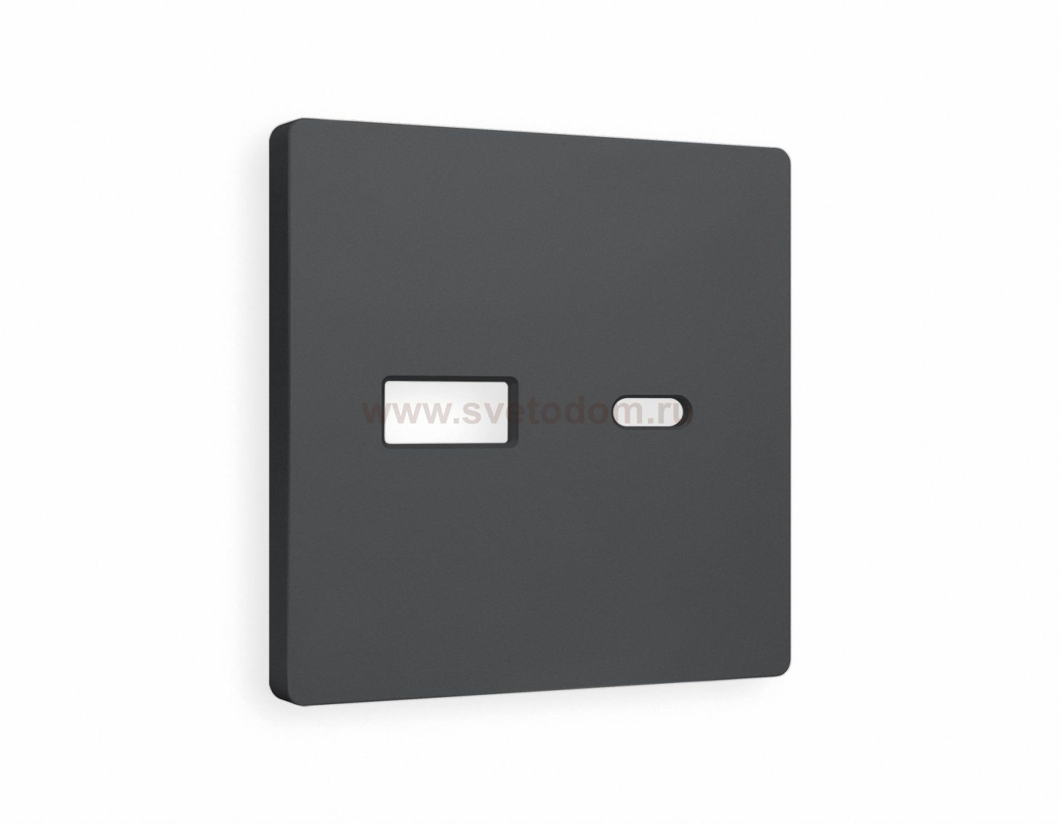 Лицевая панель ALFA (Графит Мягкое касание) для розетки 2USB тип A+C QUANT AP9110 Ambrella Volt