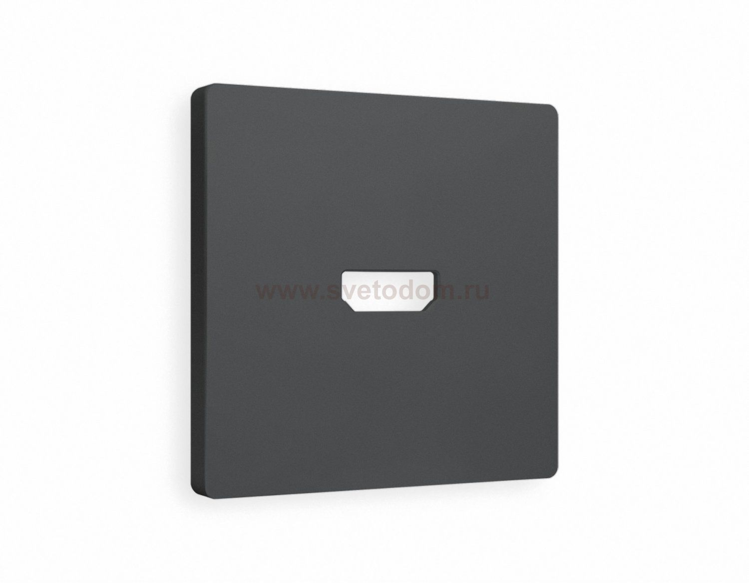 Лицевая панель ALFA (Графит Мягкое касание) для HDMI розетки QUANT AP9140 Ambrella Volt