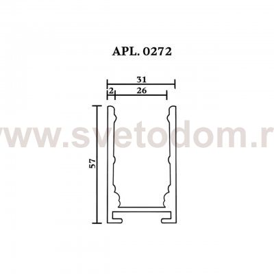 Шинопровод трековый Aployt APL.0272.10.200 Magnetic track 220