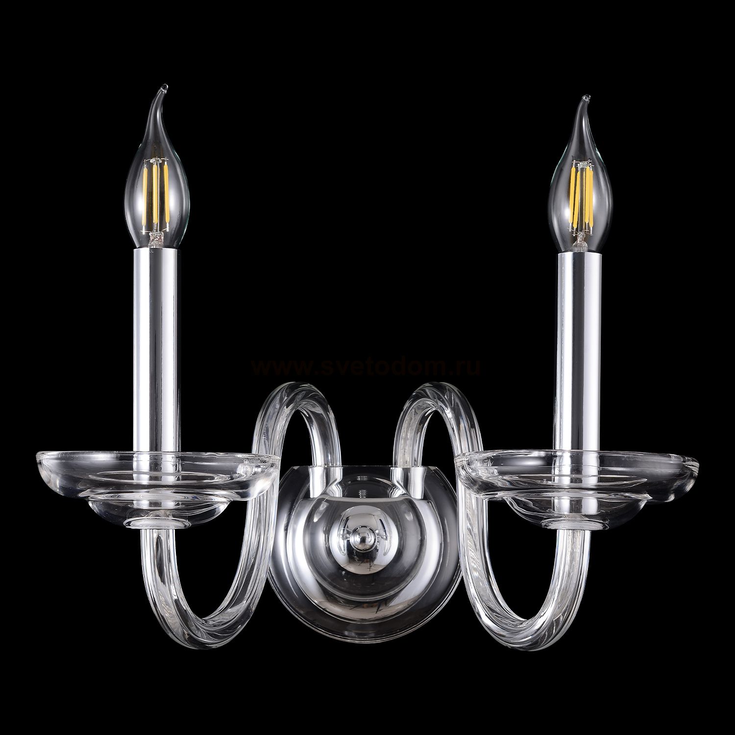 Светильник настенный бра Crystallux ARABESQUE AP2 CHROME ARABESQUE