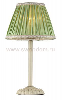 Настольная лампа с зеленым абажуром Maytoni ARM325-00-W Elegant Olivia