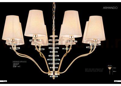 Люстра Crystal Lux ARMANDO SP8 GOLD (0181/308)