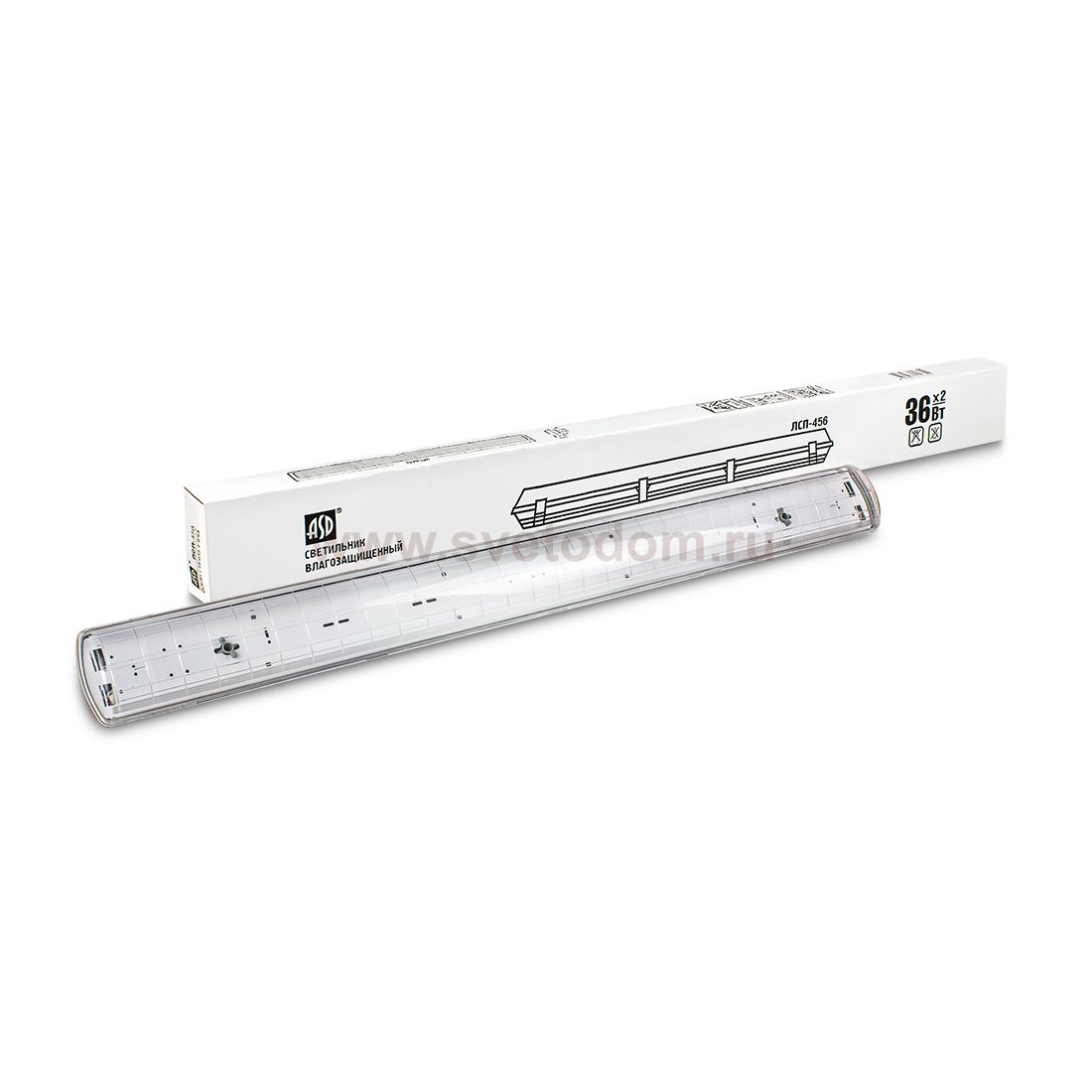 Светильник влагозащищенный ЛСП-456 2х36Вт Т8/G13 IP65 ASD