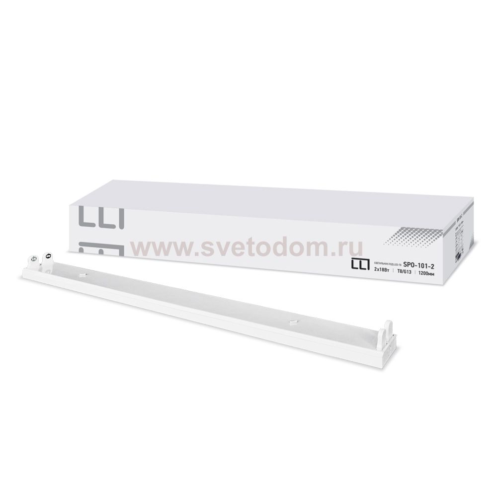 Светильник под светодиодную лампу SPO-101-2 2х18Вт 230В LED-Т8/G13 1200 мм